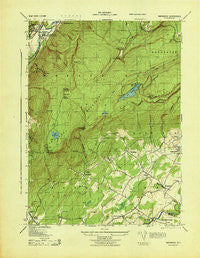 Napanoch New York Historical topographic map, 1:31680 scale, 7.5 X 7.5 Minute, Year 1943