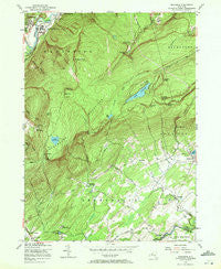 Napanoch New York Historical topographic map, 1:24000 scale, 7.5 X 7.5 Minute, Year 1956