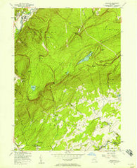 Napanoch New York Historical topographic map, 1:24000 scale, 7.5 X 7.5 Minute, Year 1956