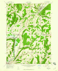 Naples New York Historical topographic map, 1:24000 scale, 7.5 X 7.5 Minute, Year 1942