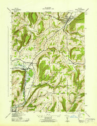 Naples New York Historical topographic map, 1:31680 scale, 7.5 X 7.5 Minute, Year 1942