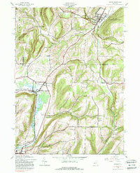 Naples New York Historical topographic map, 1:24000 scale, 7.5 X 7.5 Minute, Year 1942