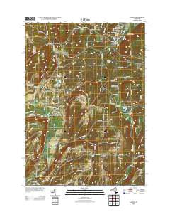 Naples New York Historical topographic map, 1:24000 scale, 7.5 X 7.5 Minute, Year 2013