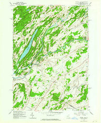 Natural Dam New York Historical topographic map, 1:24000 scale, 7.5 X 7.5 Minute, Year 1961