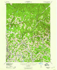 Neversink New York Historical topographic map, 1:62500 scale, 15 X 15 Minute, Year 1942