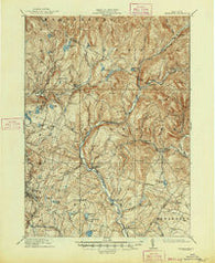 Neversink New York Historical topographic map, 1:62500 scale, 15 X 15 Minute, Year 1910