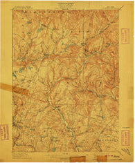 Neversink New York Historical topographic map, 1:62500 scale, 15 X 15 Minute, Year 1910