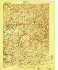 Neversink New York Historical topographic map, 1:62500 scale, 15 X 15 Minute, Year 1910