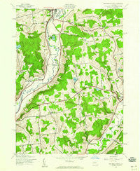 New Berlin South New York Historical topographic map, 1:24000 scale, 7.5 X 7.5 Minute, Year 1943