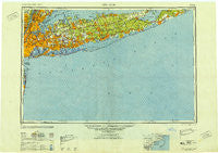 New York New York Historical topographic map, 1:250000 scale, 1 X 2 Degree, Year 1949