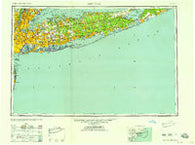 New York New York Historical topographic map, 1:250000 scale, 1 X 2 Degree, Year 1958