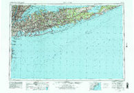 New York New York Historical topographic map, 1:250000 scale, 1 X 2 Degree, Year 1960