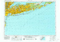 New York New York Historical topographic map, 1:250000 scale, 1 X 2 Degree, Year 1960