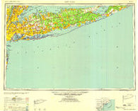 New York New York Historical topographic map, 1:250000 scale, 1 X 2 Degree, Year 1958