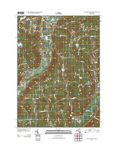 New Berlin South New York Historical topographic map, 1:24000 scale, 7.5 X 7.5 Minute, Year 2013