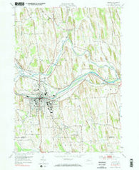 Newark New York Historical topographic map, 1:24000 scale, 7.5 X 7.5 Minute, Year 1952