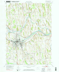 Newark New York Historical topographic map, 1:24000 scale, 7.5 X 7.5 Minute, Year 1952