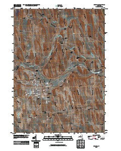 Newark New York Historical topographic map, 1:24000 scale, 7.5 X 7.5 Minute, Year 2010