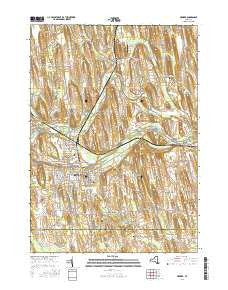 Newark New York Current topographic map, 1:24000 scale, 7.5 X 7.5 Minute, Year 2016
