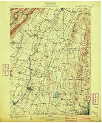 Newburg New York Historical topographic map, 1:62500 scale, 15 X 15 Minute, Year 1903
