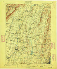 Newburg New York Historical topographic map, 1:62500 scale, 15 X 15 Minute, Year 1903