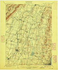 Newburg New York Historical topographic map, 1:62500 scale, 15 X 15 Minute, Year 1903