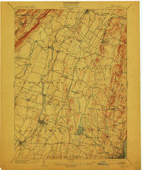 Newburg New York Historical topographic map, 1:62500 scale, 15 X 15 Minute, Year 1903