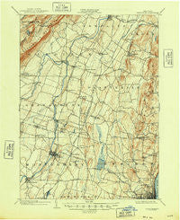 Newburgh New York Historical topographic map, 1:62500 scale, 15 X 15 Minute, Year 1903
