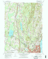 Newburgh New York Historical topographic map, 1:24000 scale, 7.5 X 7.5 Minute, Year 1957