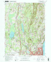 Newburgh New York Historical topographic map, 1:24000 scale, 7.5 X 7.5 Minute, Year 1957