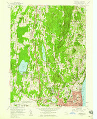Newburgh New York Historical topographic map, 1:24000 scale, 7.5 X 7.5 Minute, Year 1957