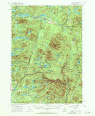Newcomb New York Historical topographic map, 1:62500 scale, 15 X 15 Minute, Year 1954