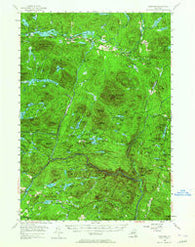 Newcomb New York Historical topographic map, 1:62500 scale, 15 X 15 Minute, Year 1954