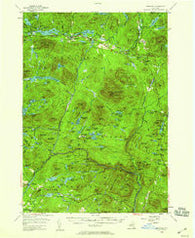 Newcomb New York Historical topographic map, 1:62500 scale, 15 X 15 Minute, Year 1954