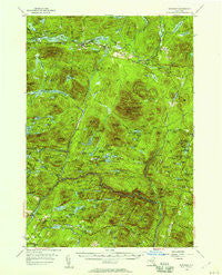 Newcomb New York Historical topographic map, 1:62500 scale, 15 X 15 Minute, Year 1954