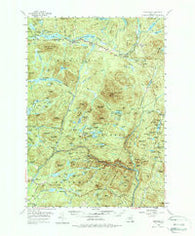 Newcomb New York Historical topographic map, 1:62500 scale, 15 X 15 Minute, Year 1954