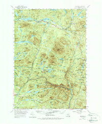 Newcomb New York Historical topographic map, 1:62500 scale, 15 X 15 Minute, Year 1954