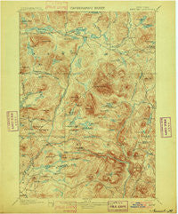 Newcomb New York Historical topographic map, 1:62500 scale, 15 X 15 Minute, Year 1901