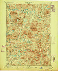Newcomb New York Historical topographic map, 1:62500 scale, 15 X 15 Minute, Year 1901
