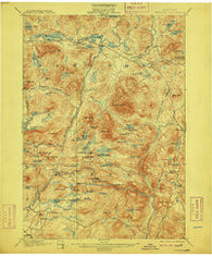 Newcomb New York Historical topographic map, 1:62500 scale, 15 X 15 Minute, Year 1901
