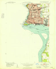 Niagara Falls New York Historical topographic map, 1:24000 scale, 7.5 X 7.5 Minute, Year 1949