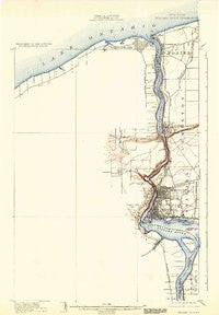 Niagara Falls New York Historical topographic map, 1:62500 scale, 15 X 15 Minute, Year 1901