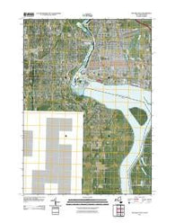 Niagara Falls New York Historical topographic map, 1:24000 scale, 7.5 X 7.5 Minute, Year 2011