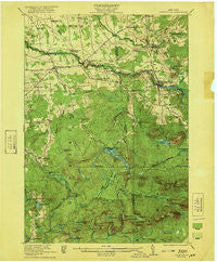 Nicholville New York Historical topographic map, 1:62500 scale, 15 X 15 Minute, Year 1921