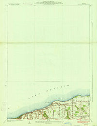 Ninemile Point New York Historical topographic map, 1:24000 scale, 7.5 X 7.5 Minute, Year 1934