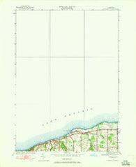 Ninemile Point New York Historical topographic map, 1:24000 scale, 7.5 X 7.5 Minute, Year 1952