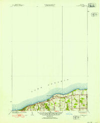Ninemile Point New York Historical topographic map, 1:24000 scale, 7.5 X 7.5 Minute, Year 1952