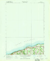 Ninemile Point New York Historical topographic map, 1:24000 scale, 7.5 X 7.5 Minute, Year 1952