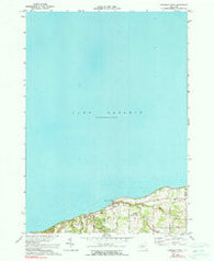 Ninemile Point New York Historical topographic map, 1:24000 scale, 7.5 X 7.5 Minute, Year 1971
