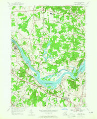 Niskayuna New York Historical topographic map, 1:24000 scale, 7.5 X 7.5 Minute, Year 1954